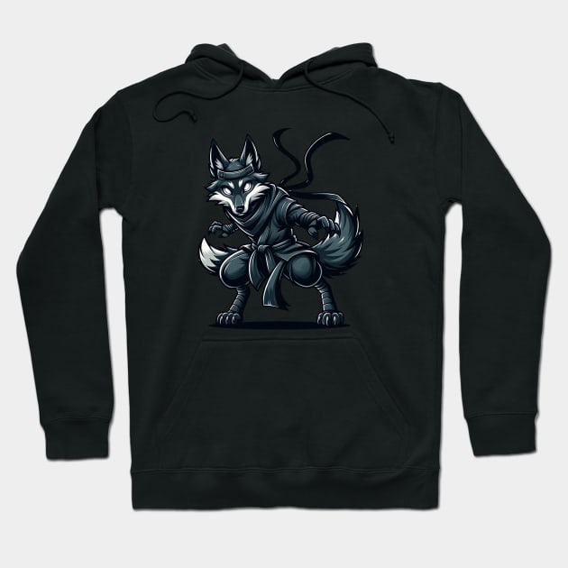 Wolf ninja Hoodie by Ferdi Everywhere